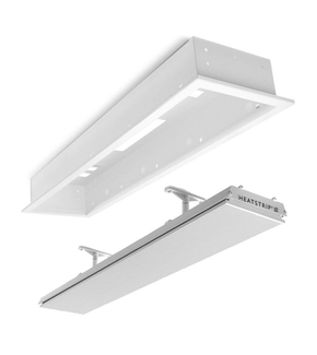 Heatstrip Inbouwframe Behuizing Flushmount Wit