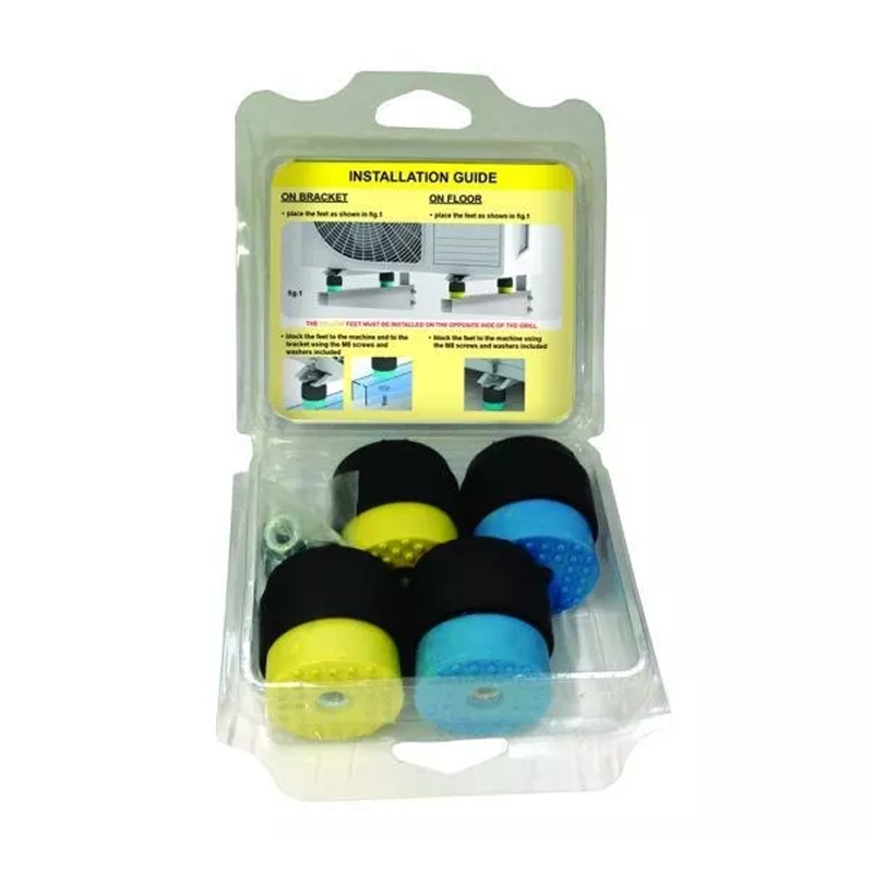 Trillingsdempers met stalen veer • Set van 4 stuks • 50-80 kg