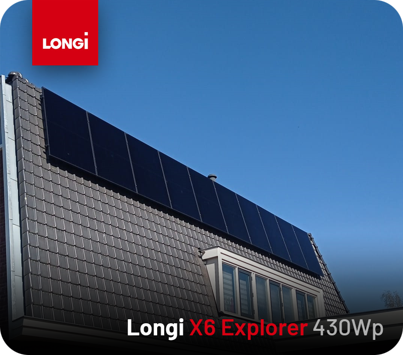 Zonnepaneel Longi X6 Explorer 430Wp Glas-Folie