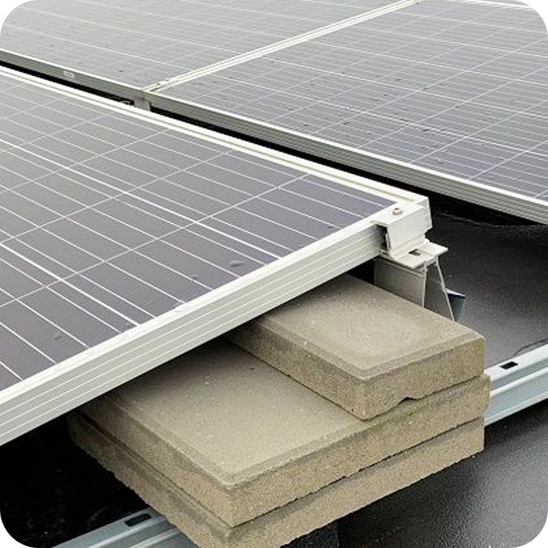 Zonnepaneel Frame Platdak Ballasttegel 30x30x4,5cm 9kg