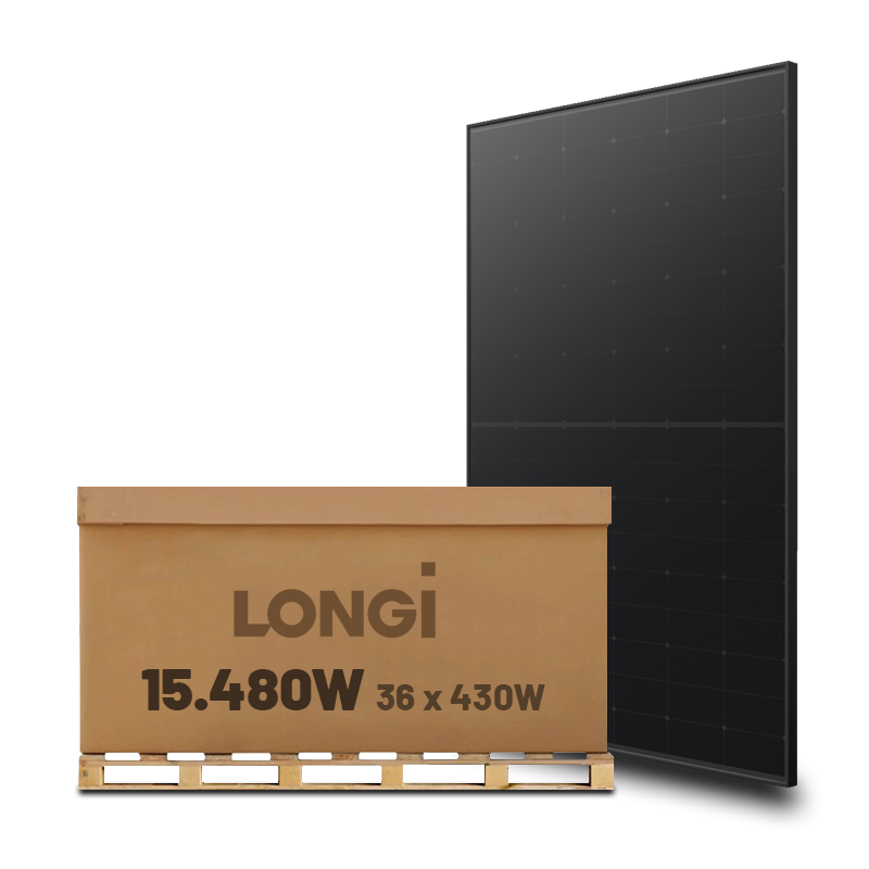 Zonnepaneel Palletaanbieding 36 stuks Longi X6 Explorer 430Wp Glas-Folie