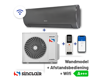 Sinclair Terrel SIH-13BITB Singlesplit Airco 3,5kW +Wifi