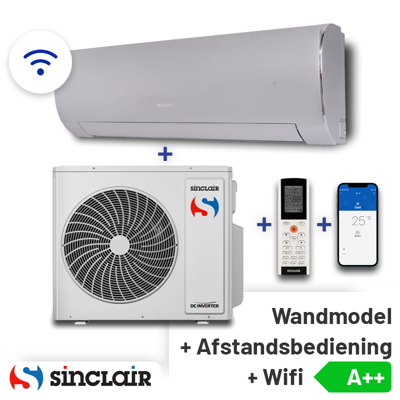 Sinclair Terrel SIH-24BIT2S Singlesplit Airco 7,0kW +Wifi