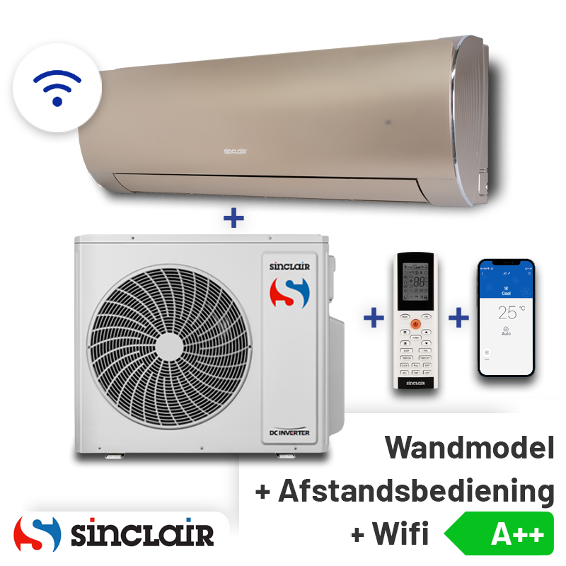Sinclair Terrel SIH-24BIT2C Singlesplit Airco 7,0kW +Wifi