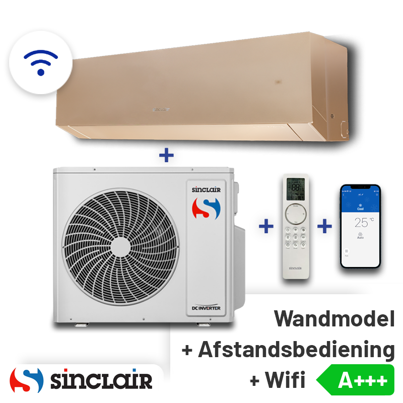 Sinclair Marvin SIH-09BIMC Singlesplit Airco 2,7kW +Wifi