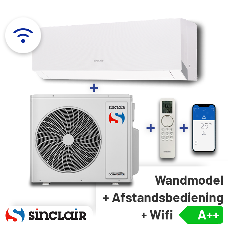 Sinclair Marvin SIH-18BIMW Singlesplit Airco 5,3kW +Wifi