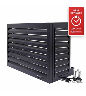 CAL100 Pro Airco Omkasting Aluminium Antraciet S - met servicedeur