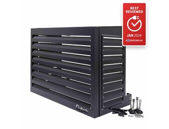 CAL100 Pro Airco Omkasting Aluminium Antraciet S - met servicedeur