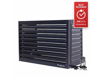 CAL115 Pro Airco Omkasting Aluminium Antraciet M - met servicedeur