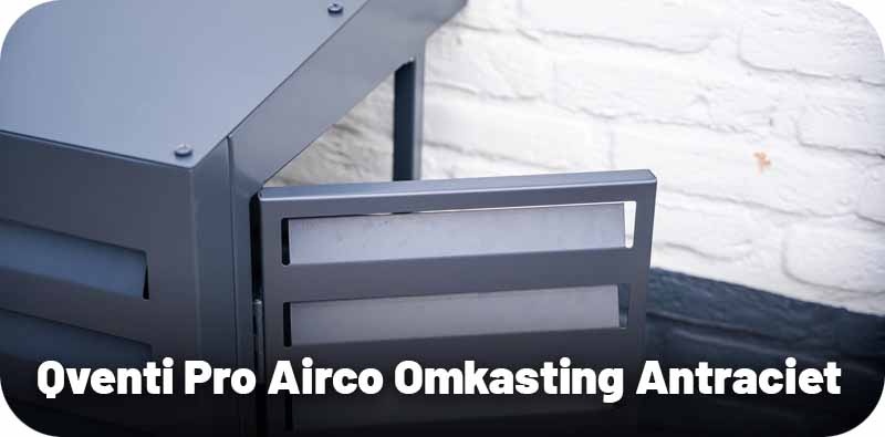 Qventi Airco Omkasting Aluminium Antraciet