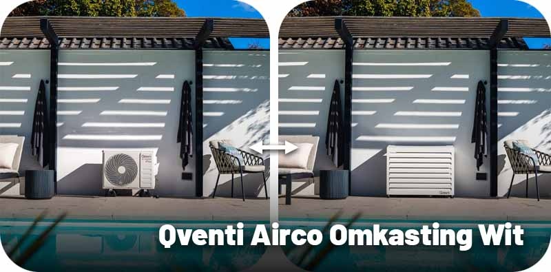 Qventi Airco Omkasting Aluminium Wit