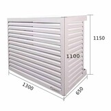 CAL130 Airco Omkasting Aluminium Wit L