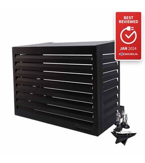 CAL100 Airco Omkasting Aluminium Zwart S