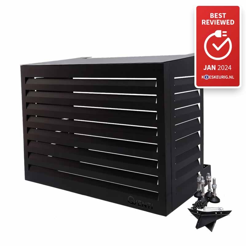 CAL100 Airco Omkasting Aluminium Zwart S