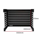 CAL100 Airco Omkasting Aluminium Zwart S