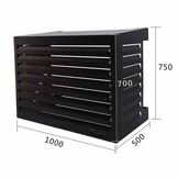 CAL100 Airco Omkasting Aluminium Zwart S