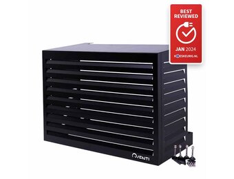 CAL115 Airco Omkasting Aluminium Zwart M