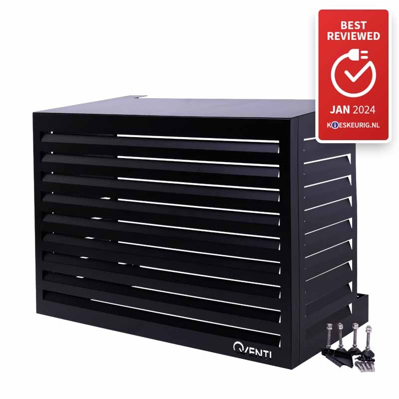 CAL115 Airco Omkasting Aluminium Zwart M