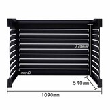 CAL115 Airco Omkasting Aluminium Zwart M