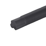 Leidinggoot Flexibel PVC Antraciet Inaba Denko SF-77-500-A 75x63 mm 0,5 meter