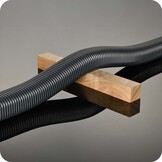 Leidinggoot Flexibel PVC Antraciet Inaba Denko SF-77-500-A 75x63 mm 0,5 meter