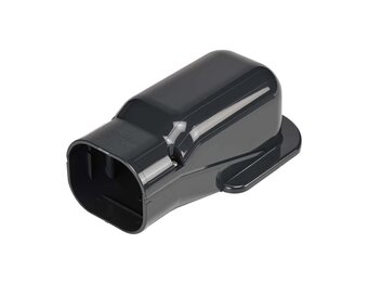 Muurafdekkap PVC Antraciet Inaba Denko SW-77-A 75 mm