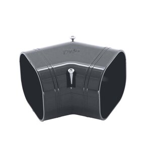 Bocht 45° Vlak PVC Antraciet Inaba Denko SKF-77-A 75 mm