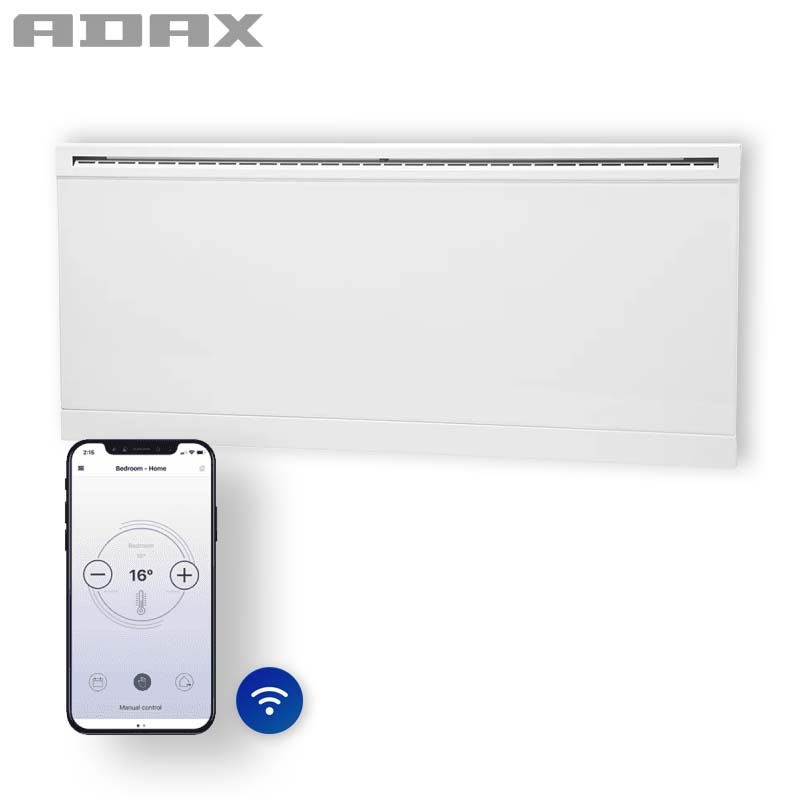 Elektrische Wandradiator Adax Iver +Wifi - Diverse wattages - Kleur Wit
