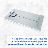 Infrarood Verwarmingspaneel IKP-Serie Wit IP54 59x59cm 300Watt