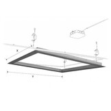 Infrarood Verwarmingspaneel Inbouwframe Ecosun U-Serie 60x120cm