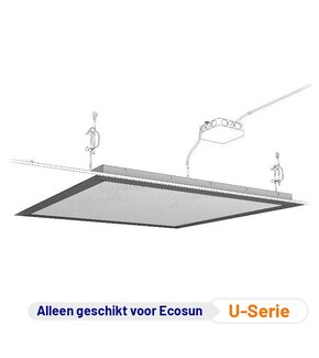 Infrarood Verwarmingspaneel Inbouwframe Ecosun U-Serie 80x120cm