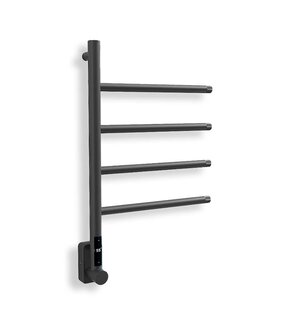 Elektrische Badkamer Radiator Kelpie 60Watt met Thermostaat - Zwart