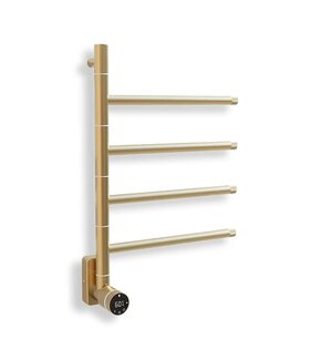 Elektrische Badkamer Radiator Phoenix 60Watt met Thermostaat - Goud