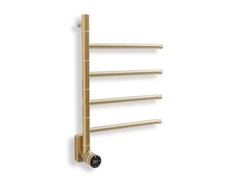 Elektrische Badkamer Radiator Phoenix 60Watt met Thermostaat - Goud