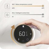 Elektrische Badkamer Radiator Phoenix 60Watt met Thermostaat - Goud