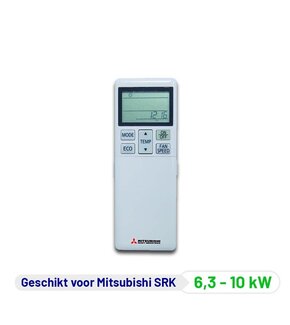 Originele Infrarood Afstandsbediening voor Mitsubishi H.I. Type SRK 6,3 - 10kW Airco's