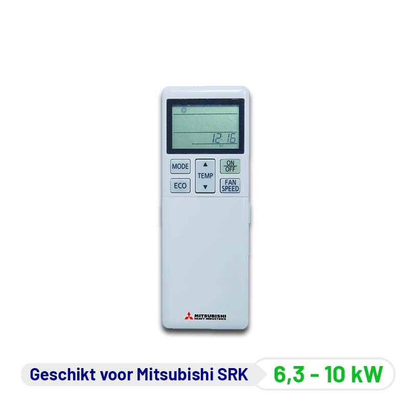 Originele Infrarood Afstandsbediening voor Mitsubishi H.I. Type SRK 6,3 - 10kW Airco's