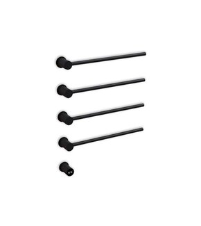 Elektrische Badkamer Radiator Aethon 30Watt met Thermostaat - Zwart