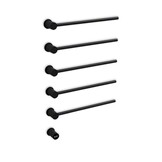 Elektrische Badkamer Radiator Eagle 30Watt met Thermostaat - Zwart