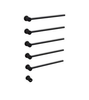 Elektrische Badkamer Radiator Eagle 30Watt met Thermostaat - Zwart