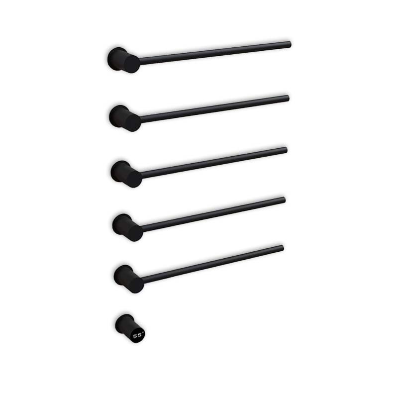 Elektrische Badkamer Radiator Eagle 30Watt met Thermostaat - Zwart