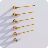 Elektrische Badkamer Radiator Eagle 30Watt met Thermostaat - Goud