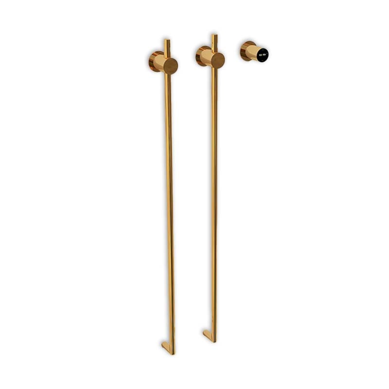 Elektrische Badkamer Radiator Basan 30Watt met Thermostaat - Goud