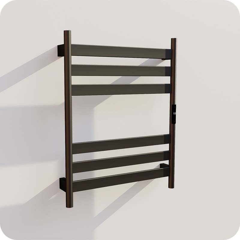 Elektrische Badkamer Radiator Huma 85Watt met Thermostaat - Zwart