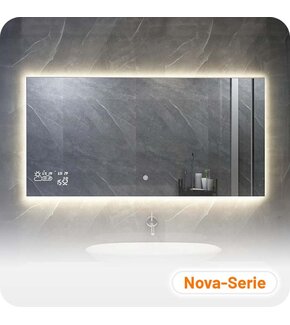 Badkamerspiegel Nova met Infraroodverwarming en LED - Smart - Frameloos - 60x100cm 350W