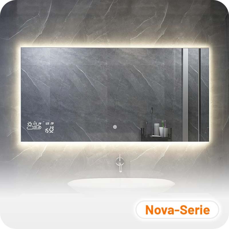 Badkamerspiegel Nova met Infraroodverwarming en LED - Smart - Frameloos - 60x80cm 250W