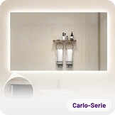 Badkamerspiegel Carlo met Infraroodverwarming en LED - Frameloos - 60x80cm 450W