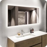 Badkamerspiegel Carlo met Infraroodverwarming en LED - Frameloos - 60x120cm 700W