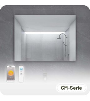 Badkamerspiegel GM met Infraroodverwarming en Wifi - Frameloos - 60x100cm 580W