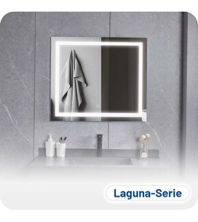 Badkamerspiegel Laguna Anti-Condens en LED - Frameloos - 70x120cm